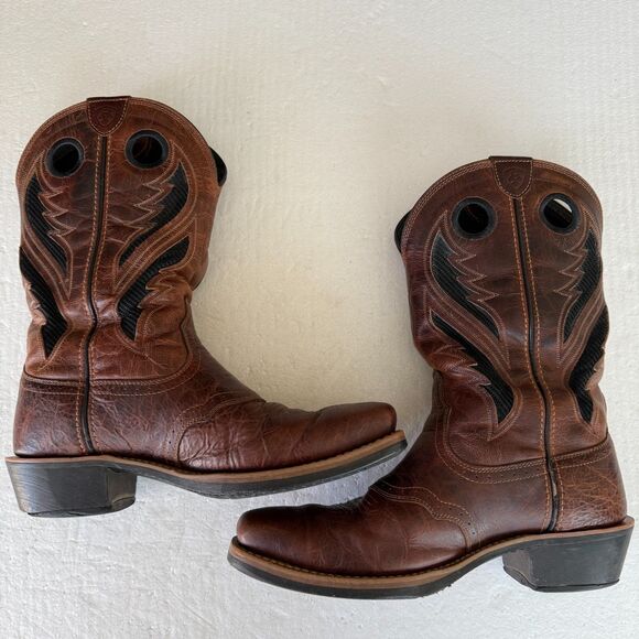 Size 10EE - Ariat Heritage Roughstock VentTEK square toe western boots 10019980 main image 7
